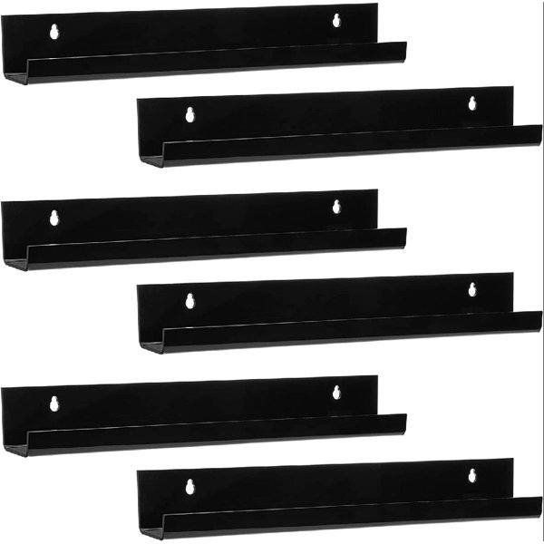 Ebern Designs Ledgerwood 6 Piece Acrylic Floating Shelf Wayfair